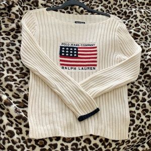 Ralph Lauren American Flag Sweater